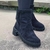 Bota Forrada Pelo Cano Médio Matelassê | Sapatos e Botas