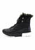 Bota Forrada Neve e Frio Nylon Bordado Preto | Sapatos e Botas