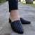 Flat Mule Preto Metais Prata