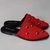 Mule Bico Fino Vermelho Metais