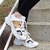 Chunky Sneaker Couro Branco/Areia/Laranja/Preto