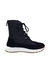 Bota Forrada Neve e Frio Cadarço Preto Metal Dourado