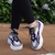 Sneaker Couro Cinza/Preto/Branco/Roxo