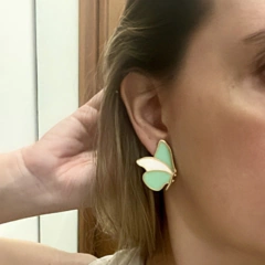 br0182 - brinco esmaltado folheado - comprar online