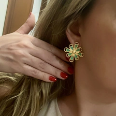 br0226 - brinco esmaltado folheado - comprar online