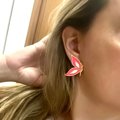 br0203 - brinco esmaltado folheado - comprar online