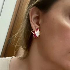 br0224 - brinco esmaltado folheado - comprar online