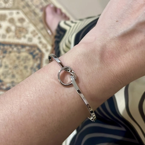 Bracelete nó folheado - b0017