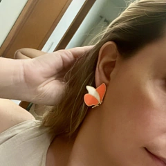 br0104 - brinco esmaltado folheado - comprar online