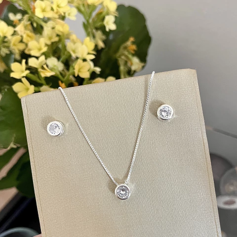 cj0002 - conjunto zircônia folheado - comprar online