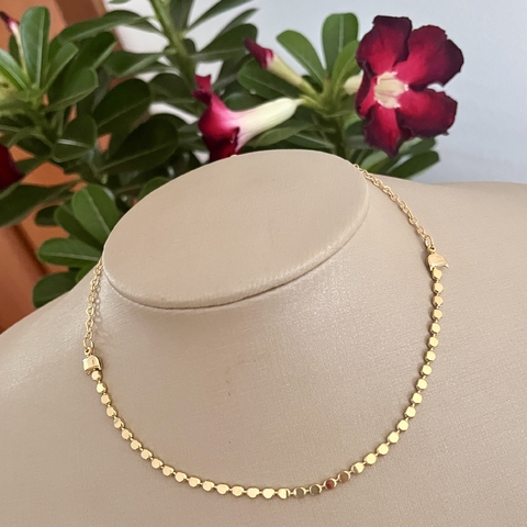 Chocker folheada - ch0034