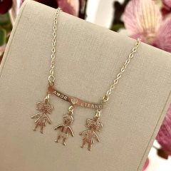 Colar folheado filhos - C0020 - comprar online