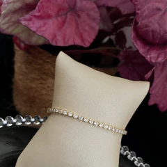 Pulseira zircônia folheada - P0025 - comprar online