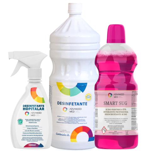 Kit Dentista Desinfecção e Smart Sug - 3 unidades