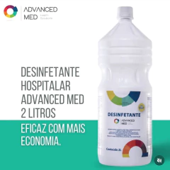 Kit Desinfetante Hospitalar Advanced Med Duplo Gatilho 500mL e 1 refil de 2 litros