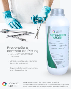 Kit Biossegurança Essencial- Detergentes e Desinfetante Advanced Med- 3 unidades