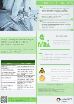 Kit Advanced Med Limpeza e Desinfecção - Segurança Hospitalar no Seu Estabelecimento! - ADVANCED SHOP | DESINFECÇÃO DE AMBIENTES E SUPERFÍCIES | SOLUÇÃO CONTRA VÍRUS E BACTÉRIAS 