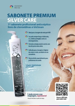 Sabonete Premium Líquido Antisséptico e Demaquilante de Prata Silver Advanced Med - 500mL