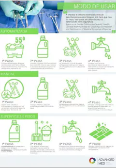 Kit Pré-Limpeza e Limpeza de Instrumentais Cirúrgicos, Alicates e Pinças Advanced Med na internet