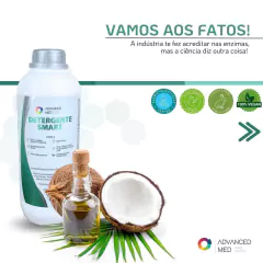 Detergente Hospitalar Smart Advanced Med® 1L - Limpeza Profunda e Brilho para Instrumentais Cirúrgicos, Alicates e Pinças - loja online