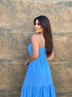 Vestido Sato - azul - loja online