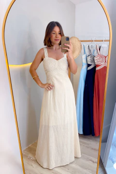Vestido Sara - Bege - comprar online