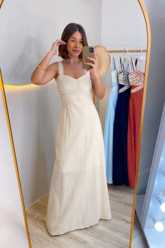 Vestido Sara - Bege na internet