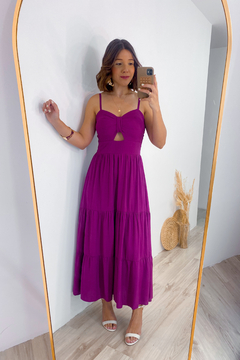 Vestido Arya - fúcsia na internet