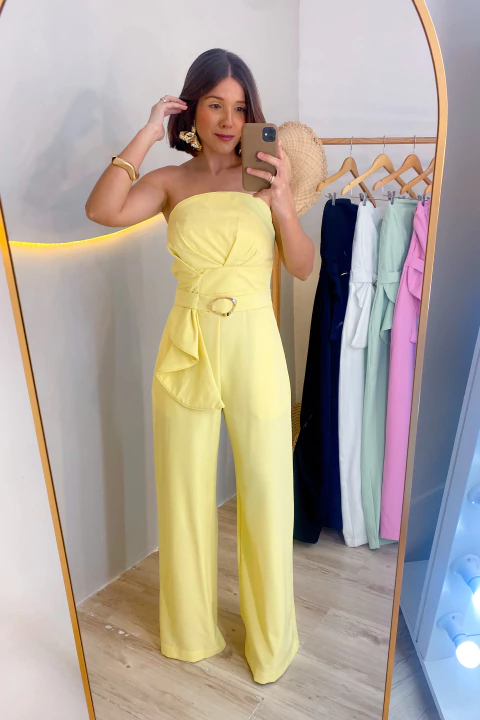 Macacão Martina - Amarelo - comprar online