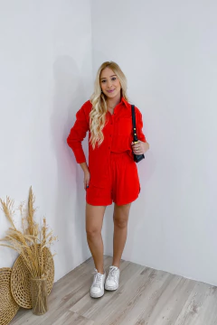 Conjunto Tropicália Vermelho - Simplé