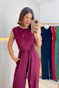 Macacão Elara - Vinho - Simplé