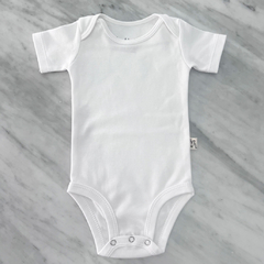 Body liso blanco manga corta