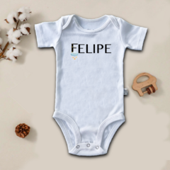 Body blanco manga corta personalizado nene - tienda online