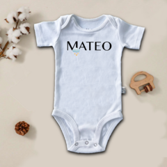 Body blanco manga corta personalizado - comprar online