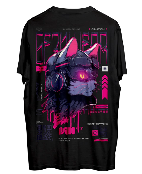 Remera Cybercat Aesthetic Alternative Grafizona® - comprar online