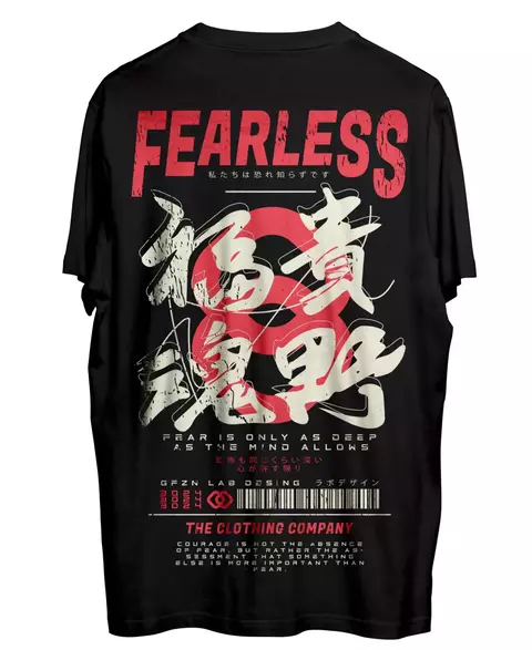 Remera FEARLESS black Aesthetic Alternative Japanese GFZN Grafizona®