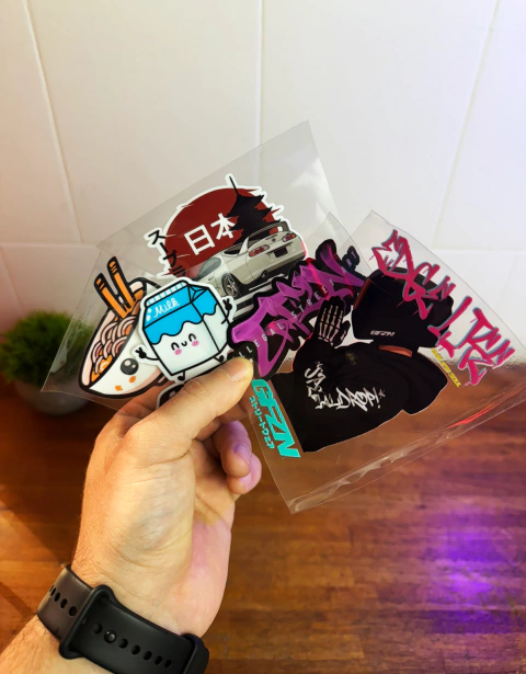 Pack 5 Stickers UV Surtidos GFZN