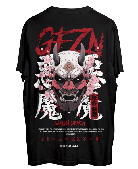 Remera NEW SAKURA DEMON Aesthetic JAPANESE GFZN Grafizona®