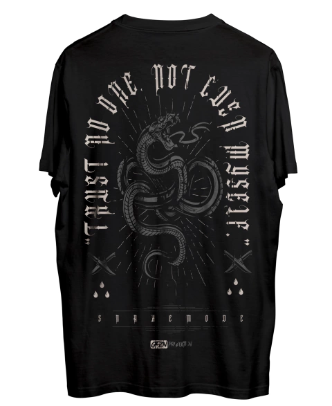 REMERA SNAKE MODE TRUST NO ONE Estilo ALTERNATIVE GRUNGE TATTOO Grafizona®
