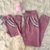 Calça Tal Mãe Tal Filha Moletom Felpudo Bordado - rosa