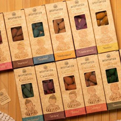 SAHUMERIOS CONOS CASCADA AROMANZA X 12 (SH74)