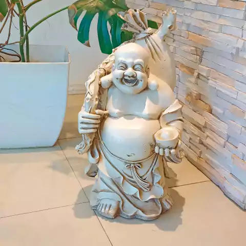 BUDA ABUNDANCIA INTERMEDIO PATINADO RESINA EXTERIOR 55 CM (DE718)