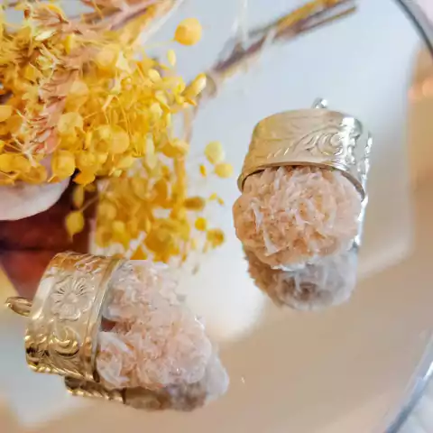 DIJE ROSA DEL DESIERTO ENGARCE LABRADO GRANDE (PI451)