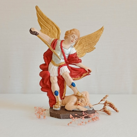 IMAGEN SANTORAL SAN MIGUEL ARCANGEL 15 CM (SAN35)