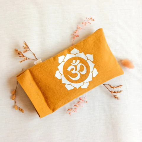 ALMOHADILLA OCULAR C/ SEMILLAS Y LAVANDA 22X10 CM (FUNDA LAVABLE) (PS137)