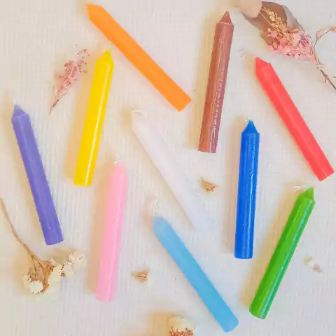 VELAS CORTAS LISAS (VE18)