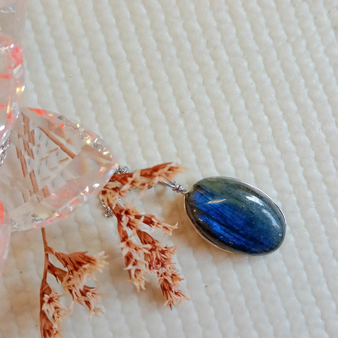 DIJE LABRADORITA ACERO INOXIDABLE (PI503)