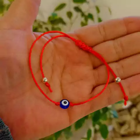 PULSERA HILO DE SEDA CON OJO TURCO (BI304)