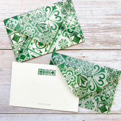 Cartão Vegetal Azulejo Esmeralda - loja online