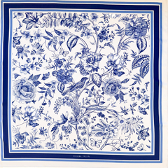 Lenço M Blue (68x68cm) - LOJA SUSANA FUJITA - PAPELARIA E PRESENTES